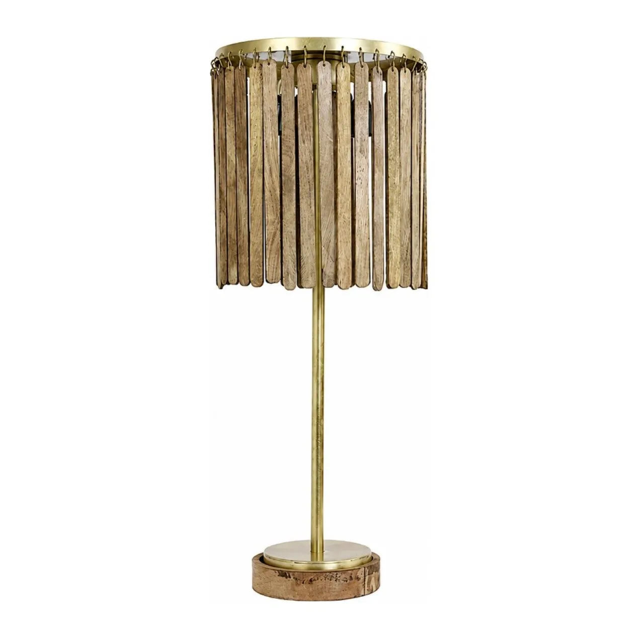 Tafellamp Gularo bruin/goud