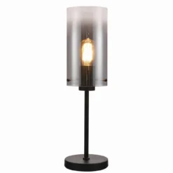 Tafellamp Guus Rookglas 1-lichts - Zwart Guus Tafellamp Rookglas 1-lichts - Zwart #1
