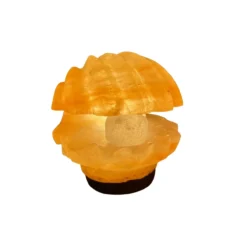 Tafellamp Schelp met parel zoutlamp
