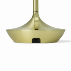 Tafellamp Wick LED oplaadbaar messing