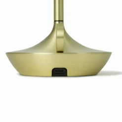 Tafellamp Wick S LED oplaadbaar messing