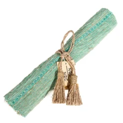 Tafelloper Vetiver 200x35 cm celeste/naturel