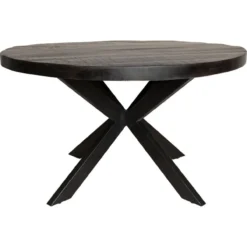 Tafel Maas Rond Zwart Maat 130