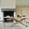 Tafel Mikado ovaal - 267X138 - eiken