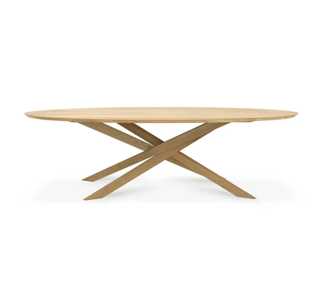 Tafel Mikado ovaal - 267X138 - eiken