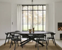 Tafel Mikado ovaal - 267X138 - eiken