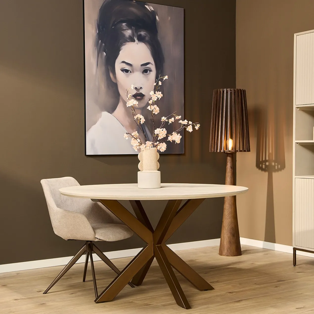 Tafel Rond De Bokke Witzand 110