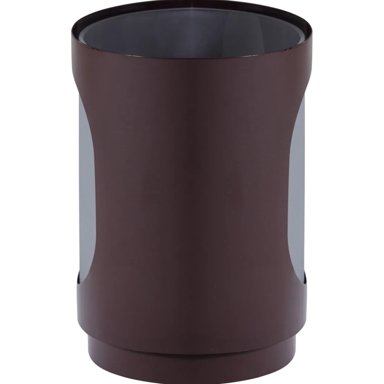 Tavo windlichten metaal/glas bruin - set van 2