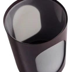 Tavo windlichten metaal/glas bruin - set van 2