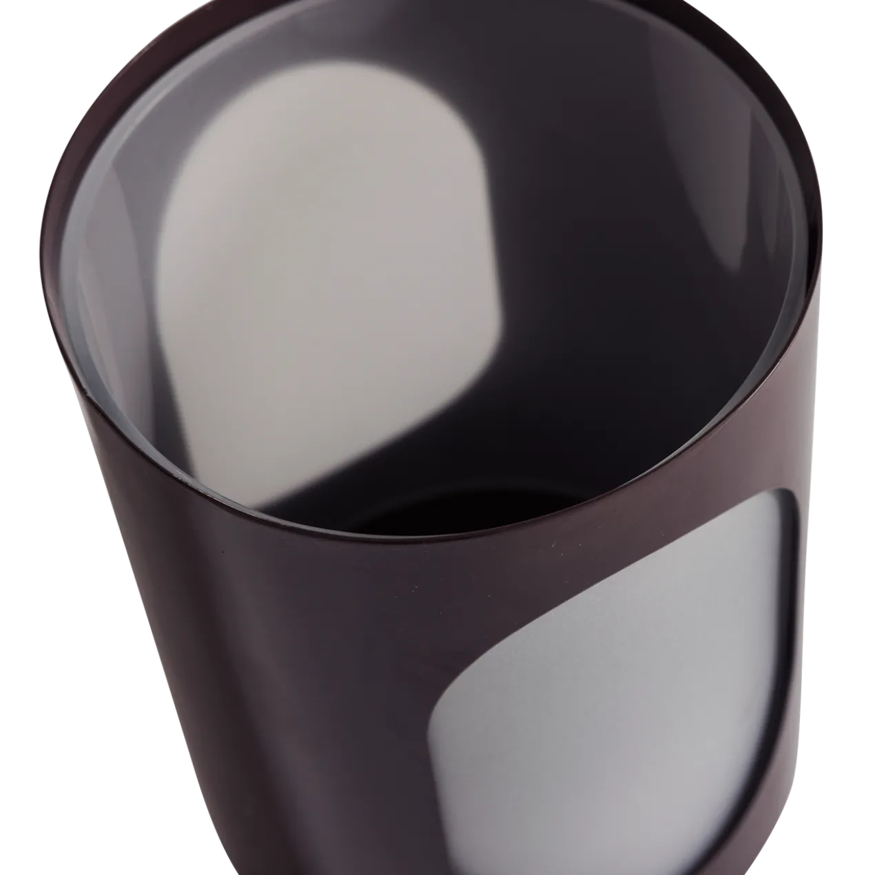 Tavo windlichten metaal/glas bruin - set van 2