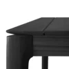 Teak Bok tuintafel - zwart - 162x80