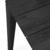 Teak Bok tuintafel - zwart - 200x100