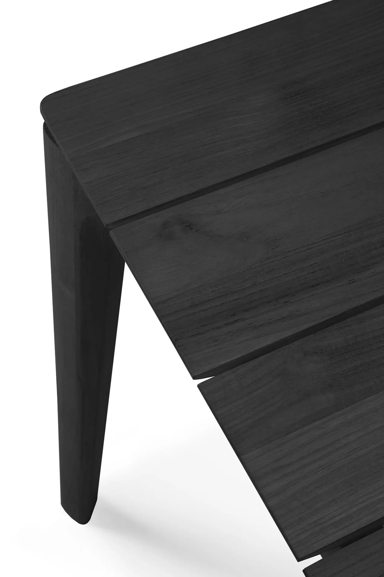 Teak Bok tuintafel - zwart - 200x100