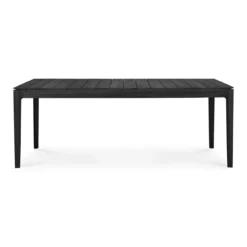 Teak Bok tuintafel - zwart - 200x100
