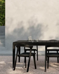 Teak Bok tuintafel - zwart - 250x100