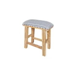 Teakhouten Krukje 40cm - Naturel - Kussen