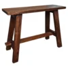 Teakhouten krukje 60 cm walnoot