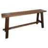 Teakhouten krukje 100 cm walnoot