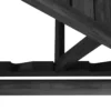Teak Jack adjustable lounger - houten frame - zwart