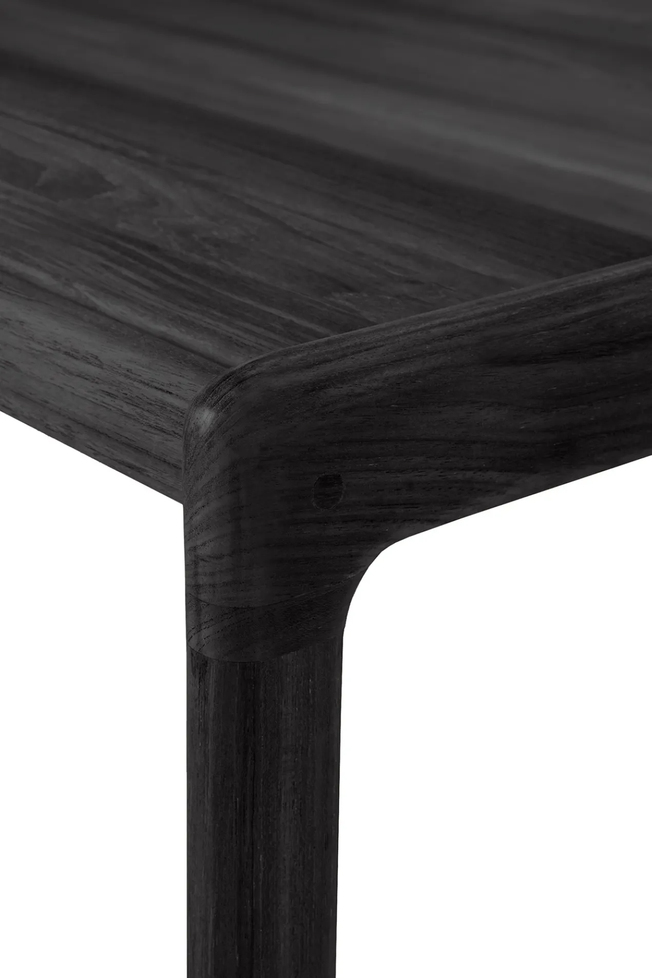 Teak Jack bijzettafel - 54cm - zwart