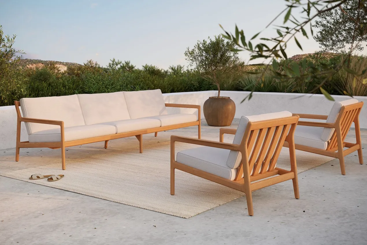 Teak Jack lounge chair - outdoor - mocha