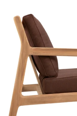 Teak Jack lounge chair - outdoor - burgundy