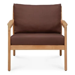 Teak Jack lounge chair - outdoor - burgundy