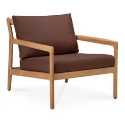 Teak Jack lounge chair - outdoor - burgundy