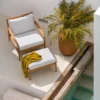 Teak Jack lounge chair - outdoor - off white