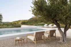 Teak Jack lounge chair - outdoor - off white