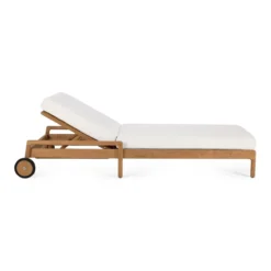 Teak Jack lounge chair - outdoor - dik kussen off white