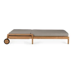 Teak Jack lounge chair - outdoor - dik kussen mocha