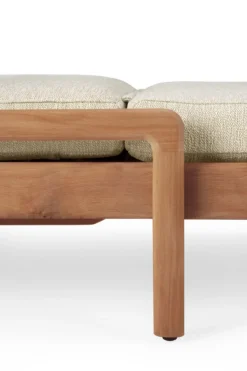 Teak Jack lounge chair - outdoor - dik kussen naturel