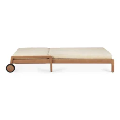 Teak Jack lounge chair - outdoor - dik kussen naturel