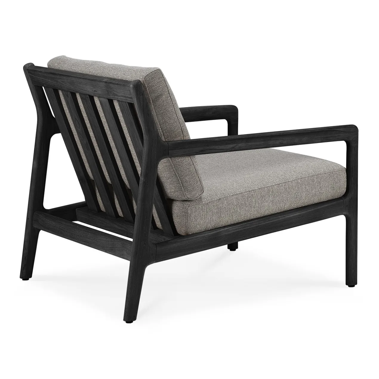 Teak Jack lounge chair - zwart - outdoor - mocha