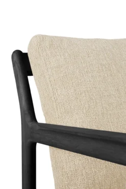 Teak Jack lounge chair - zwart - outdoor - naturel