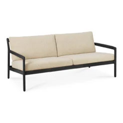 Teak Jack sofa 180cm - outdoor - zwart - naturel