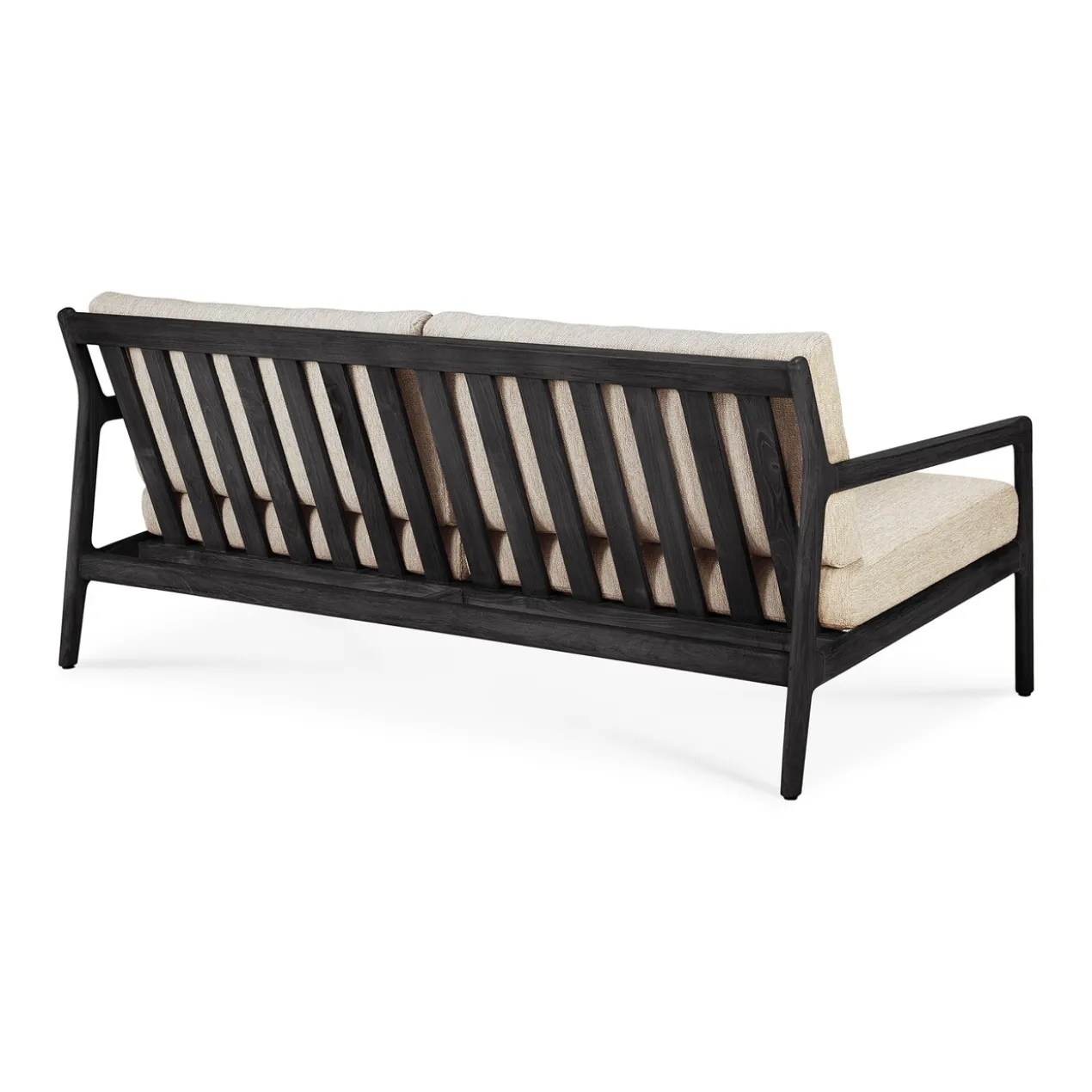 Teak Jack sofa 180cm - outdoor - zwart - naturel