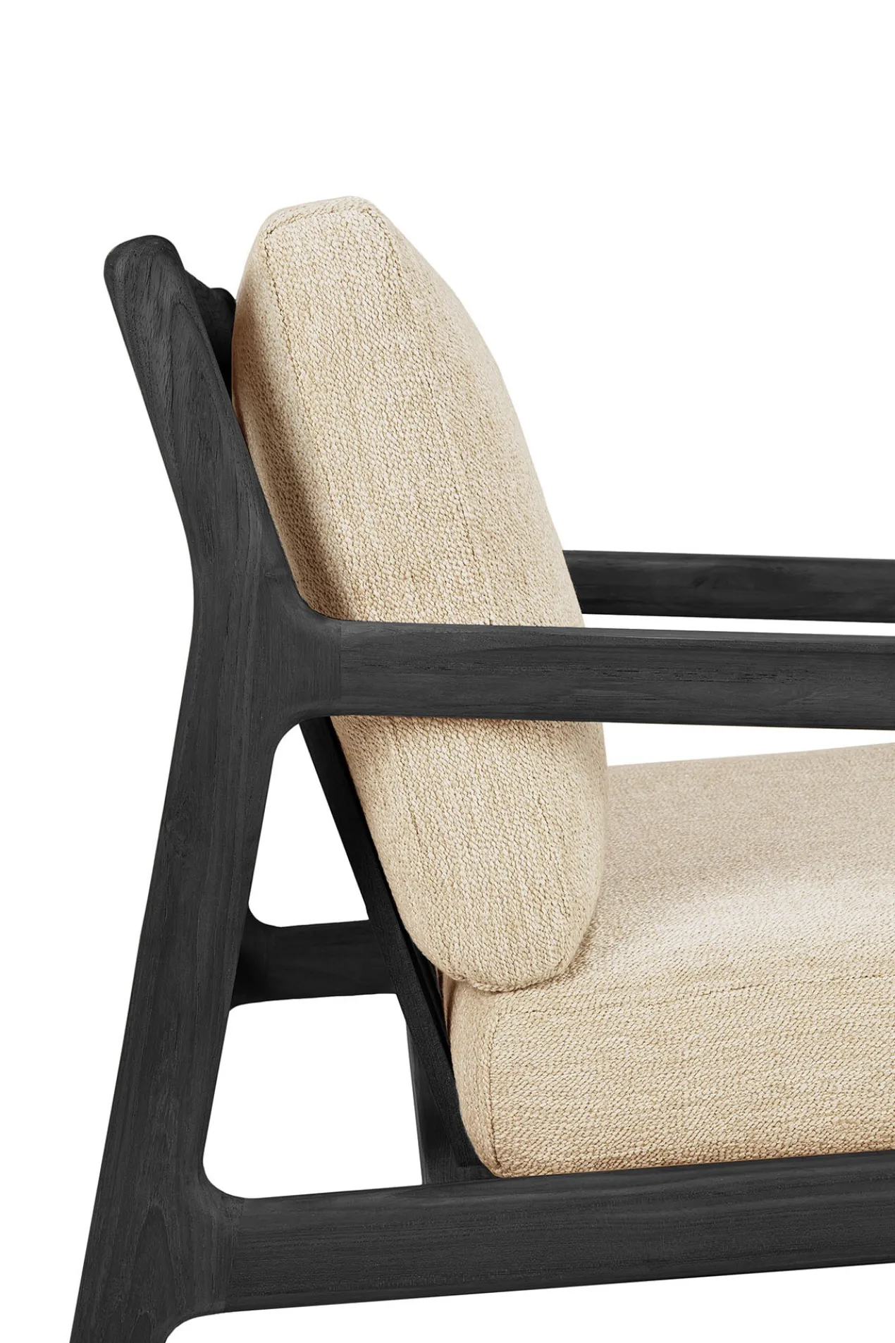 Teak Jack sofa 180cm - outdoor - zwart - naturel