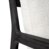 Teak Jack sofa 180cm - outdoor- zwart - off white