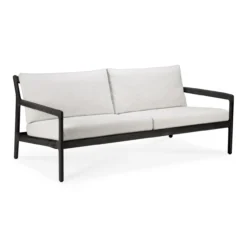 Teak Jack sofa 180cm - outdoor- zwart - off white