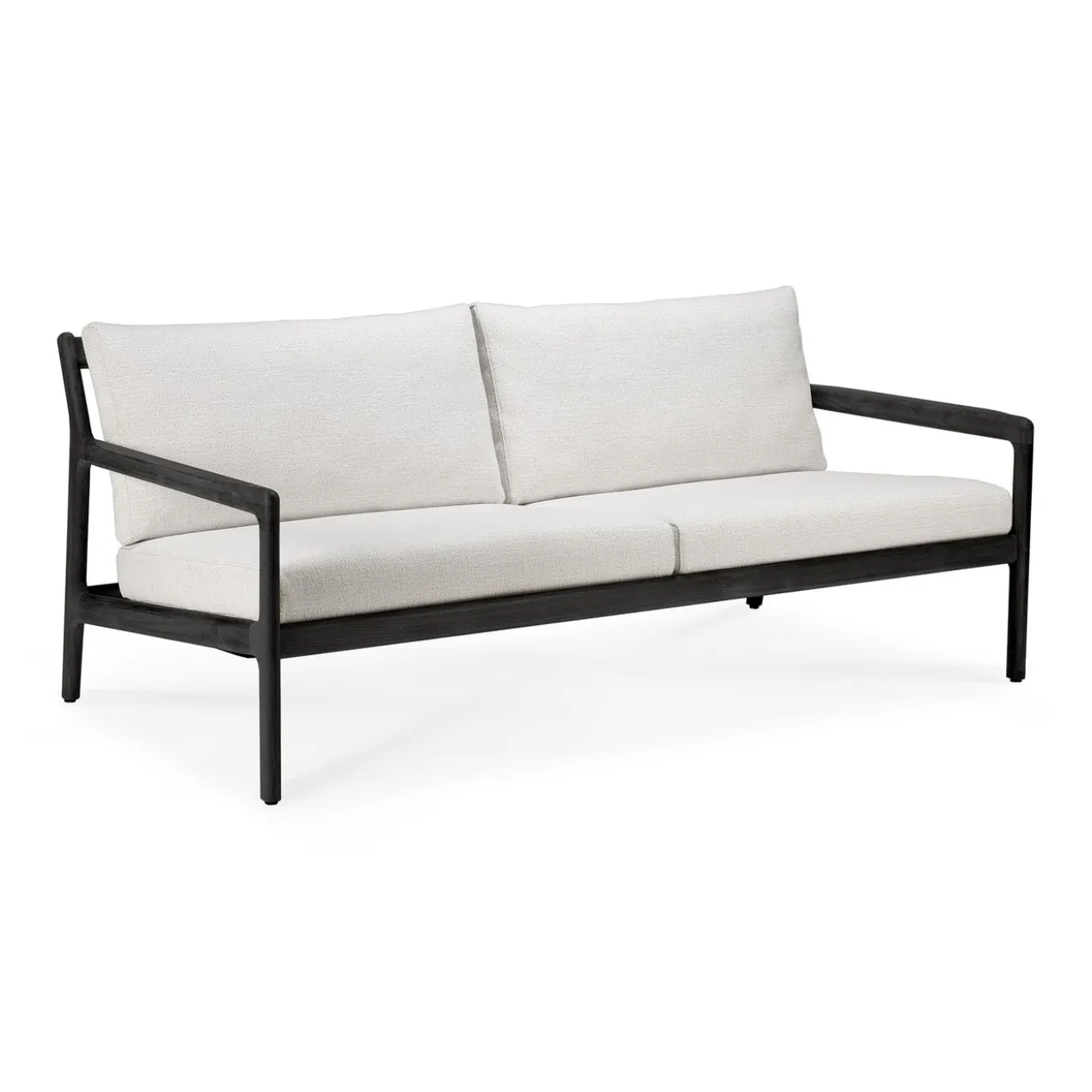 Teak Jack sofa 180cm - outdoor- zwart - off white
