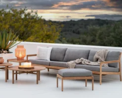 Teak Jack sofa 265 - outdoor - mocha