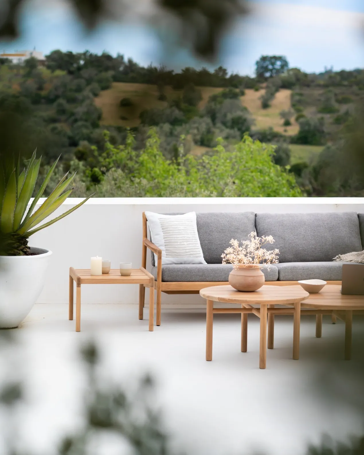 Teak Jack sofa 265 - outdoor - off white