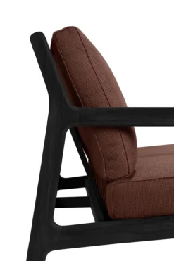 Teak Jack sofa 180 - outdoor - zwart - burgundy