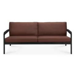 Teak Jack sofa 180 - outdoor - zwart - burgundy