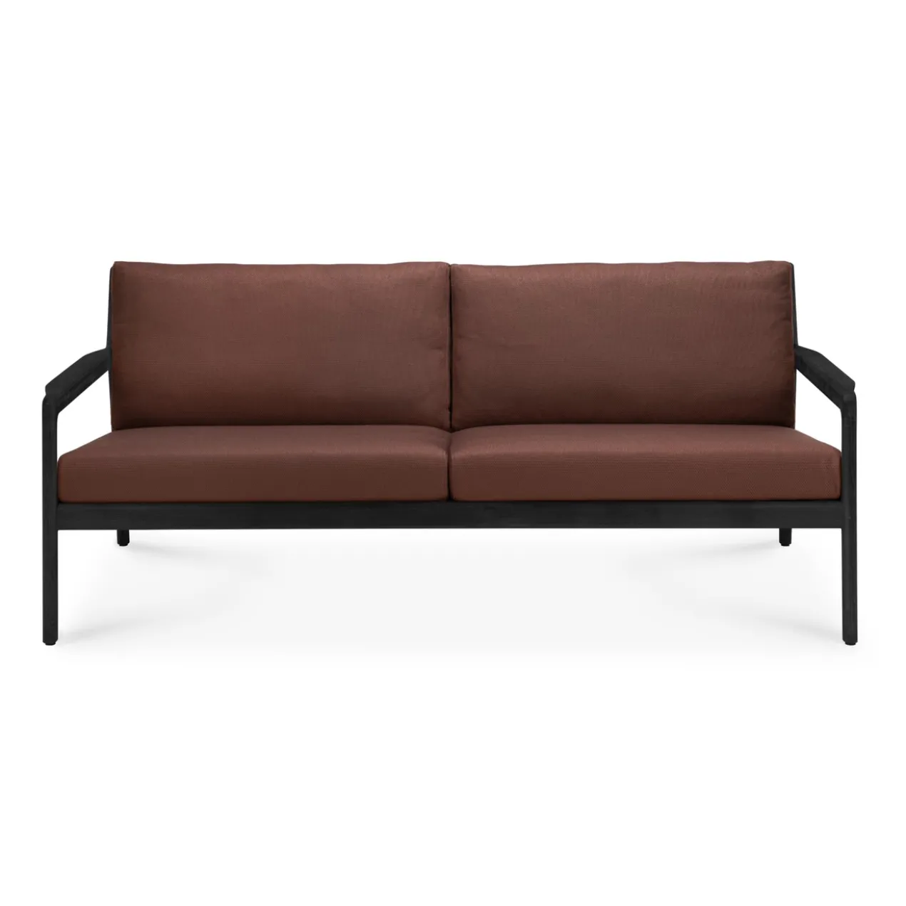 Teak Jack sofa 180 - outdoor - zwart - burgundy