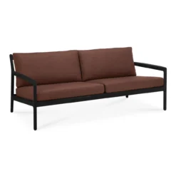 Teak Jack sofa 180 - outdoor - zwart - burgundy