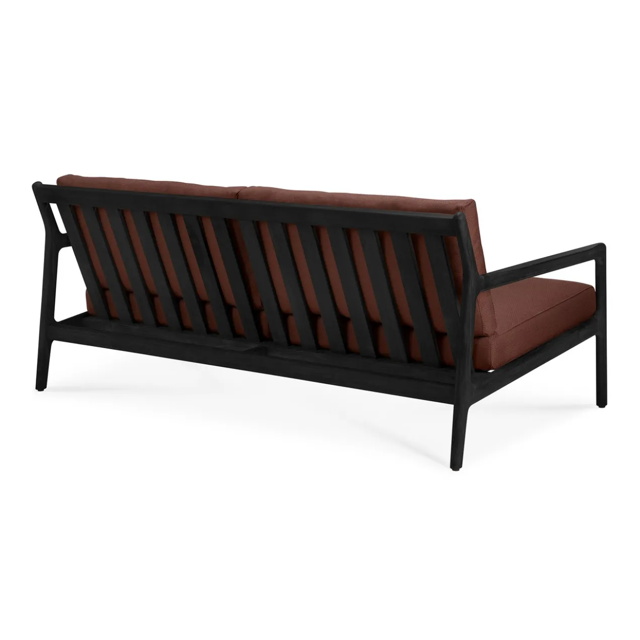 Teak Jack sofa 180 - outdoor - zwart - burgundy