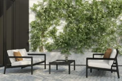 Teak Jack sofa 265 - outdoor - zwart - mocha